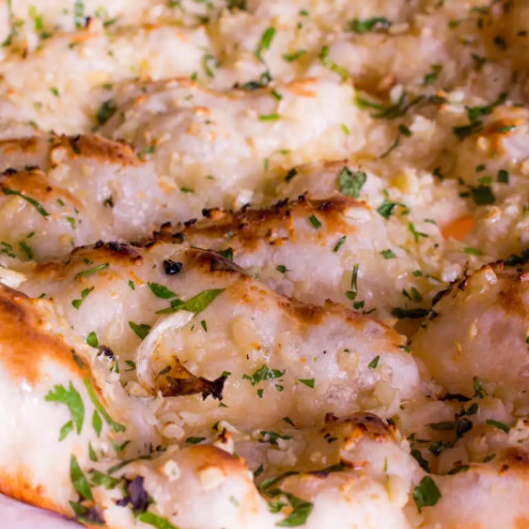 Delicious Garlic Naan and Indian Cuisine